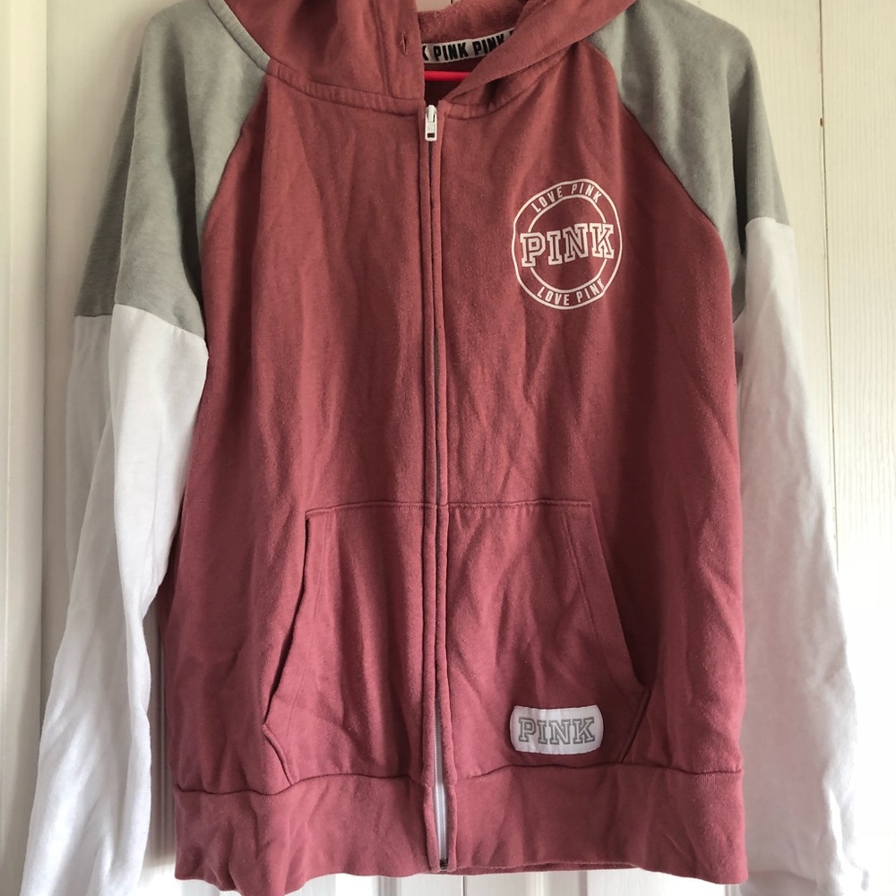VS Pink zip up hoodie